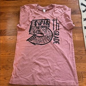 Fifth Grade Graphic Tee - Pink